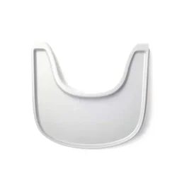 Enhanced Dining Plate for High Chair - ABS Material, Children's Dining Tray Accessory (White mattle)