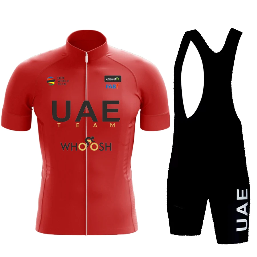 NEW 2025 UAE Cycling Jersey Set Summer Short Sleeve Breathable Men's MTB Bike Cycling Clothing Uniform Suit 3