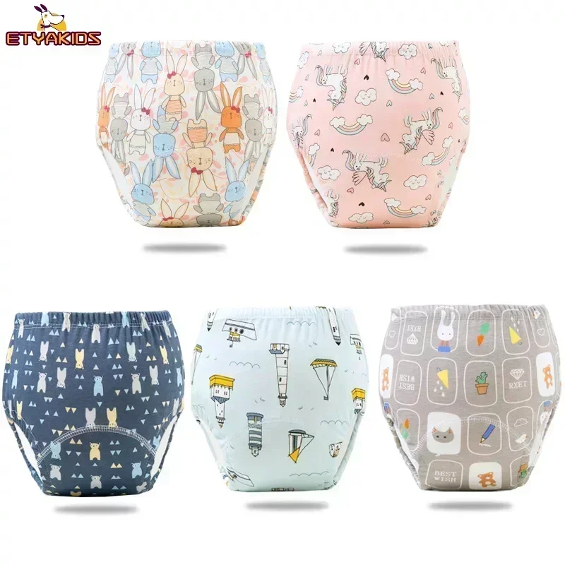 Infant Baby Training Pant Washable Reusable Soft Cotton Cloth Diaper for Toddler Boy Girl Spring Summer Breathable Diaper Nappy Baby Training Pants Cloth Diapers