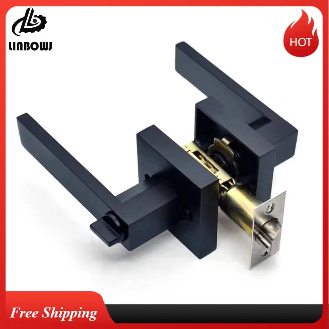 Door Lock Handle Lock High-Grade Zinc Alloy Handle Three-Pole Spherical Door Bedroom Bathroom