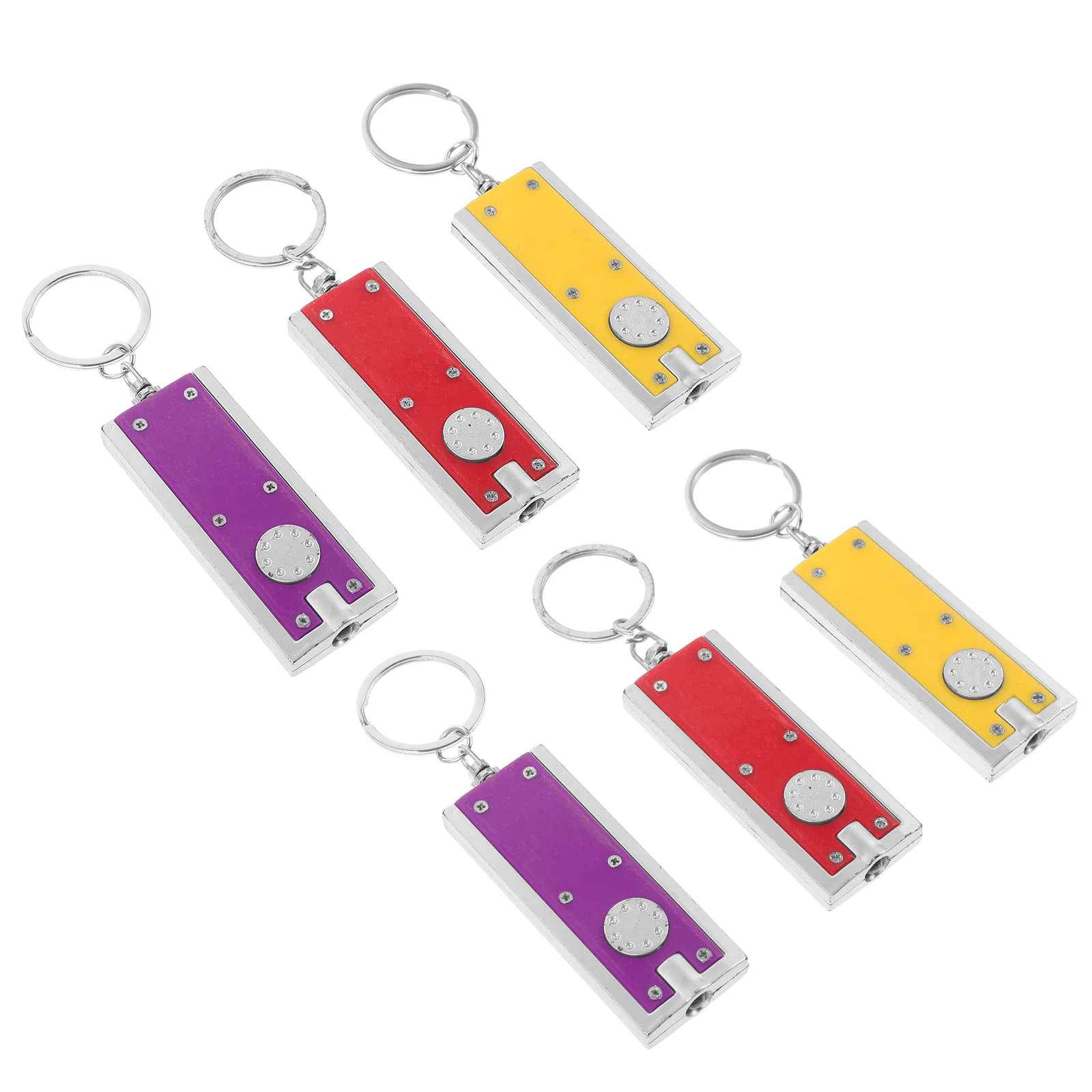 

6 Pcs Decor LED Key Ring Decoration Super Bright Small Gift Flashlight Keychains Travel Creative Holder