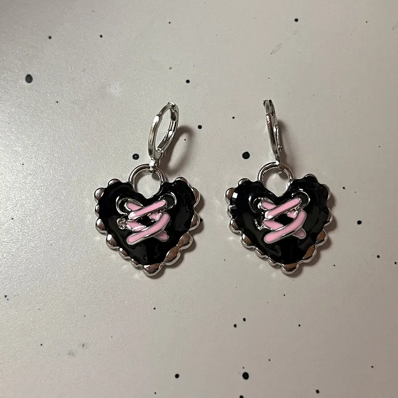 Classic Cross Crystal Replaceable Exquisite silver Color Earrings For Women Men Hiphop Party Jewelry Gifts