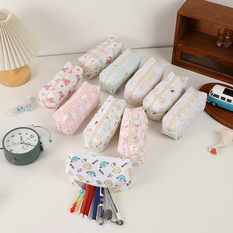 1 Pcs Kawaii 연필 케이스 귀여운 새끼 고양이 높은 외관 가치가 있는 상자 연필 케이스 가방 학교 용품 문구