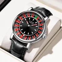 LIGE montres de luxe créatives hommes Roulette jeu cadran mode hommes montre étanche lumineux Quartz montres Relojs Hombre + boîte 2
