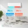 9000BTU Wifi Enabled Mini Split Air Conditioner & Heater, 19 SEER 115V Energy Saving Inverter Ductless Wall AC Unit with Pre 3