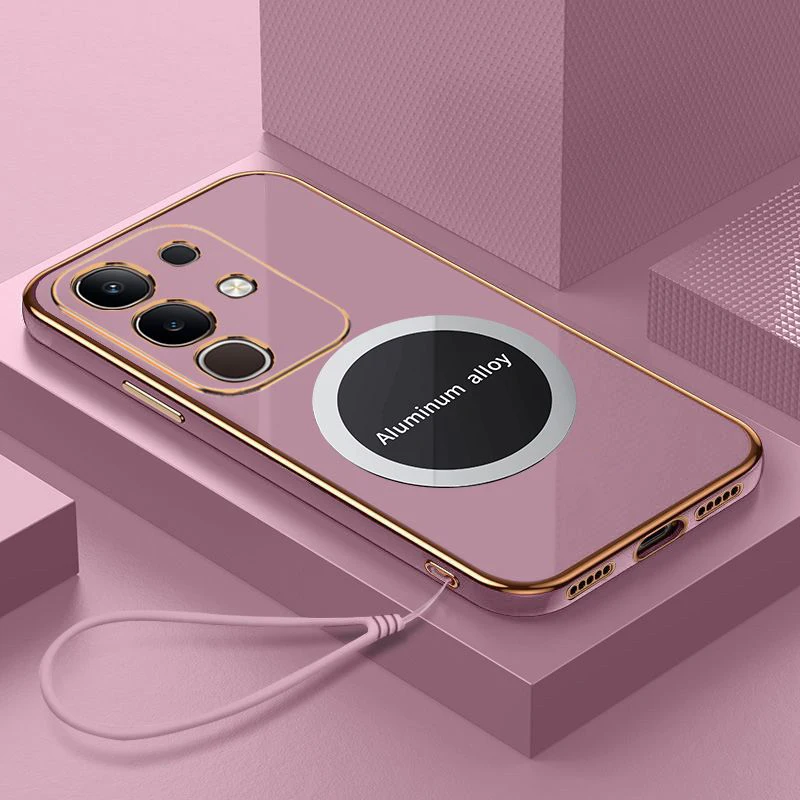 Luxury Square Plating Shockproof Back Cover