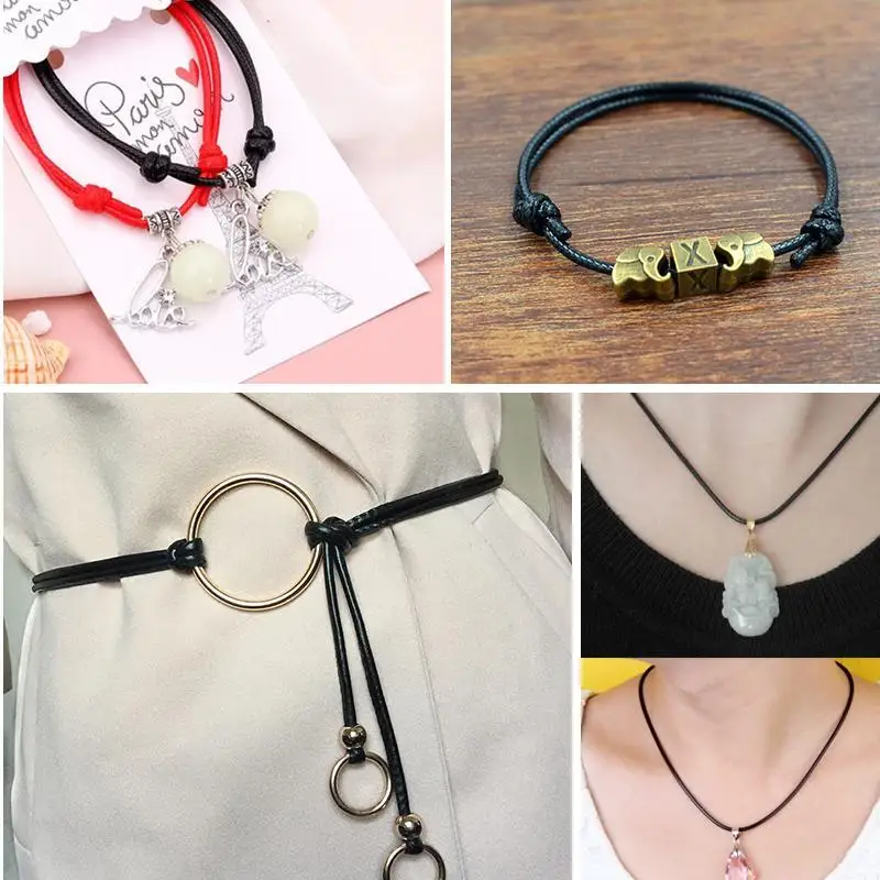 0.5-2.0mm 10meters Waxed Cord Waxed Thread Cord String Strap Necklace Rope Bead DIY Jewelry Making Bracelet waxed cord