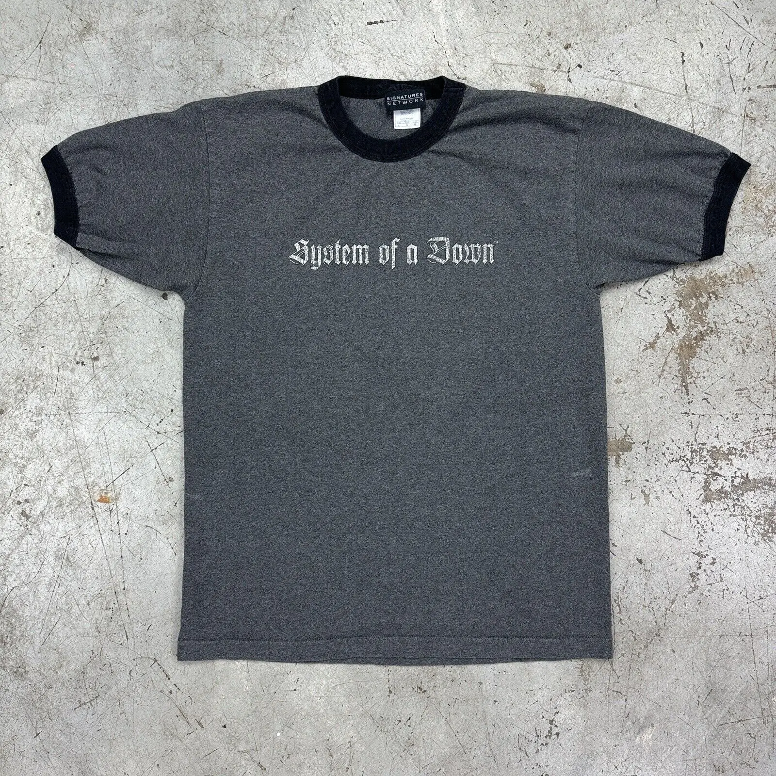 System Of A Down Ringer T Shirt Y2K Vtg 00S Ringer Toxics Band Album Punk Rock