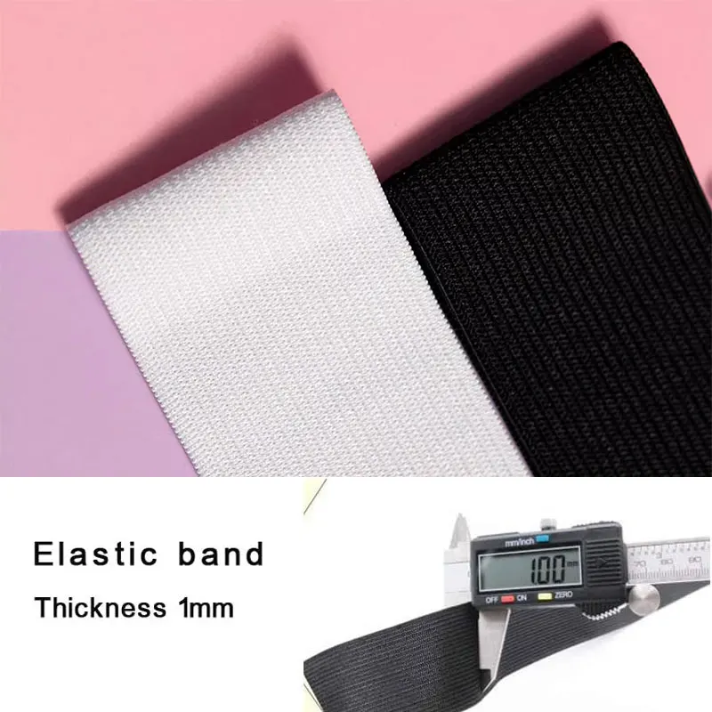 High Elasticity Knit Stretch Band – Heavy-Duty Elastic Cord for Sewing, Various Widths Available