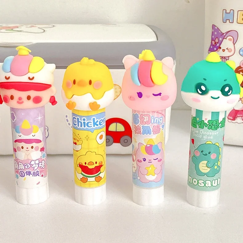 Diy cute and new gluestick & eraser/How to make cute erasers and glue  sticks/Homemade cute gluestick 