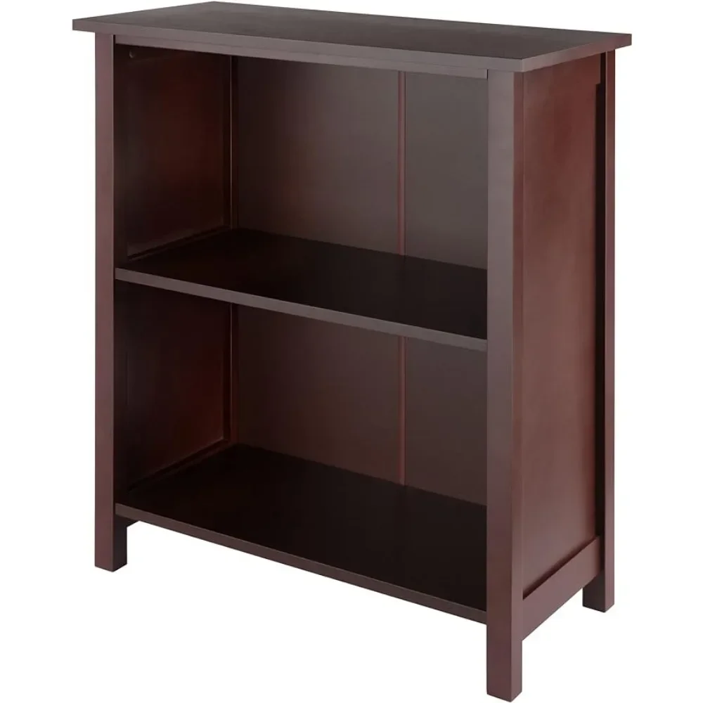 

Milan Solid/Composite Wood 3-Tier Medium Storage Shelf or Bookcase Antique Walnut (94228) Freight Free Living Room Furniture