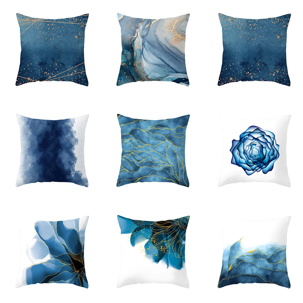 

Наволочка для подушки с абстрактным геометрическим принтом, 45x45 см