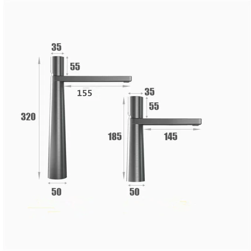Tuqiu Basin Faucet Brass Bathroom Faucet Mixer Tap Single Handle Hot and Cold Chrome Lavatory