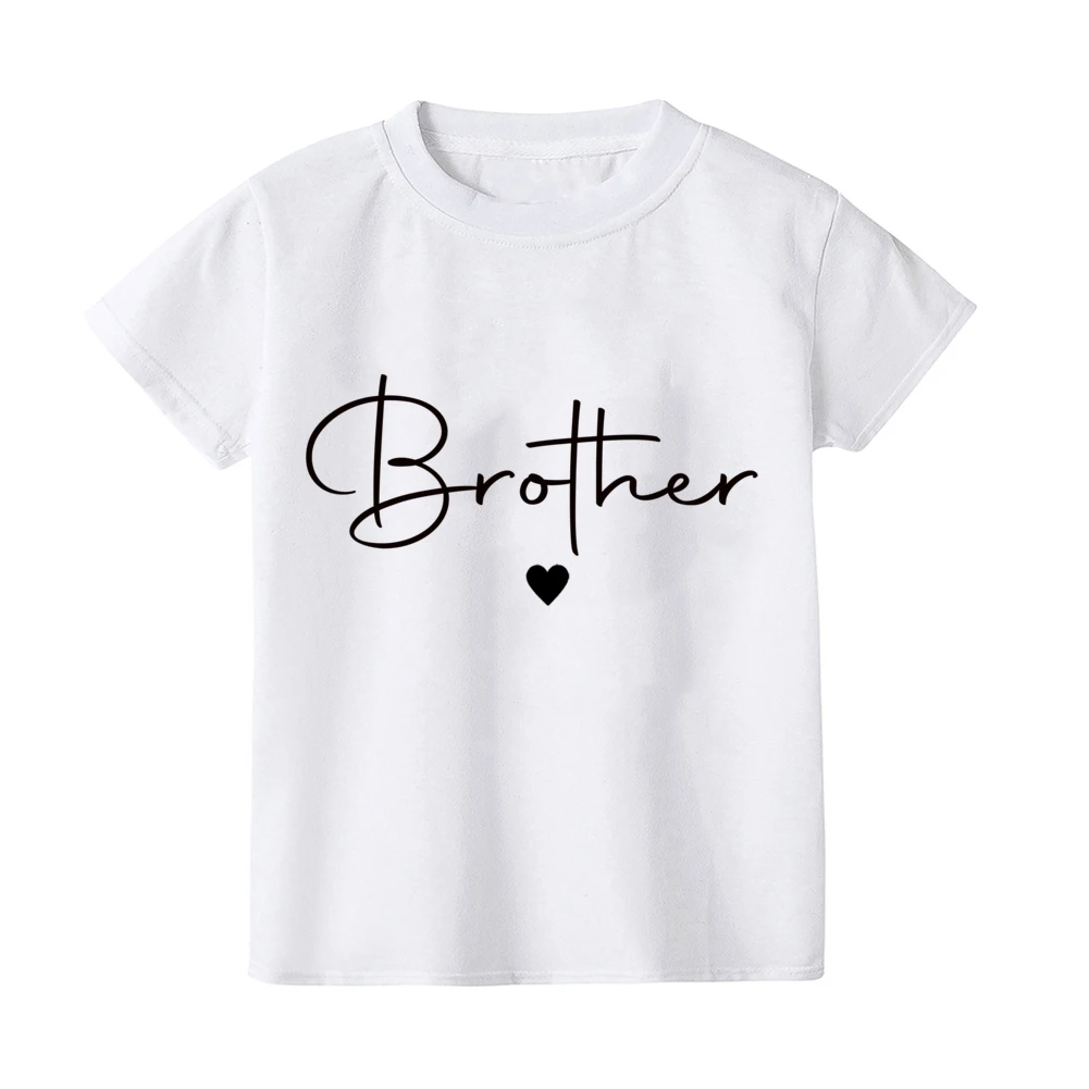Daddy/Mommy/Sister/Brother/Baby Print Family Matching Outfits Short Sleeve Casual Family Outfit Summer Matching Set Clothing 6