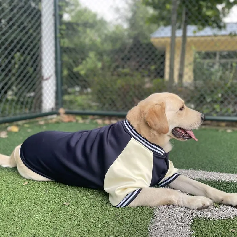 Warm Big Dog Baseball Suit Medium Large Dogs Autumn Winter Clothing Golden Retriever Labrador Dog Sweater Thick Style M~7XL pet clothes