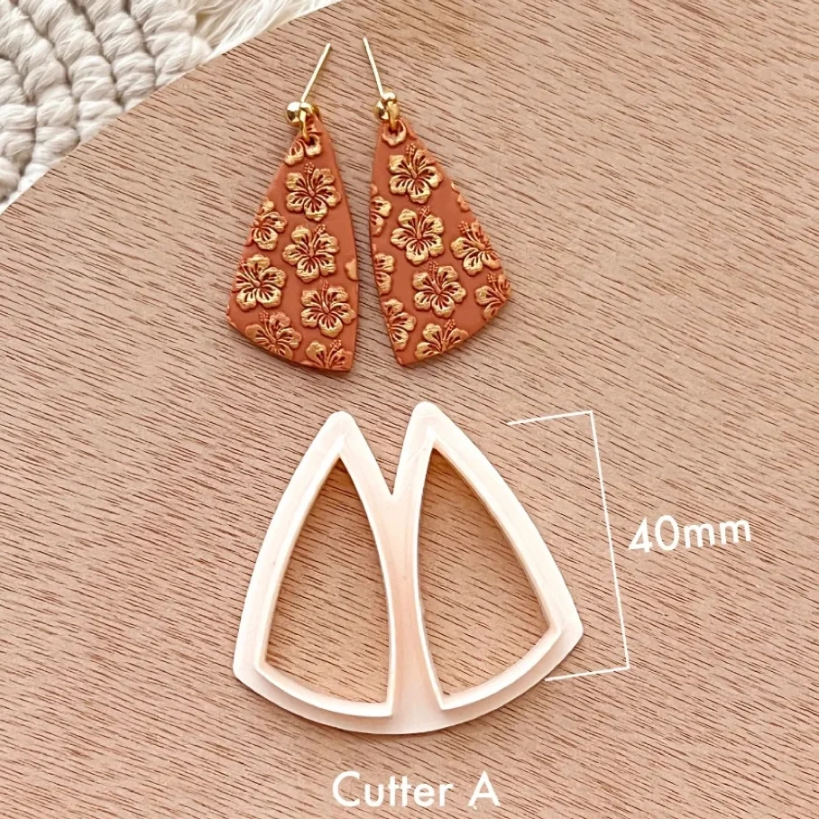 Basic Geometry Polymer Clay Cutters Earrings Jewelry Pendant Making Tools
