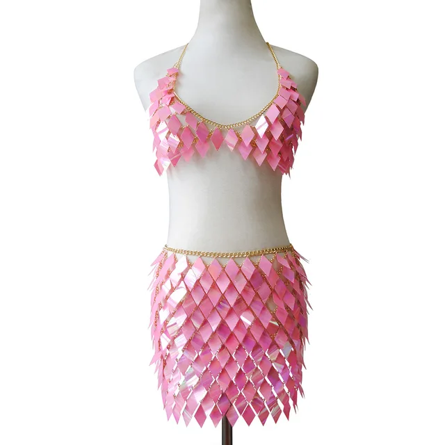 Sequins Top and Skirt 2 Piece Set 20