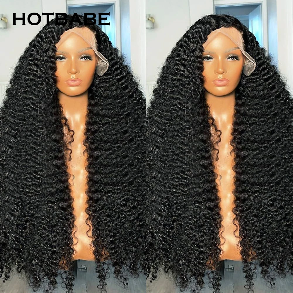250 Density Glueless Wig Water Wave 13x4 HD Lace Frontal Wig Brazilian Preplucked 13x6 Lace Front Wig Curly Human Hair Wig