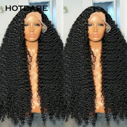 250 Density Glueless Wig Water Wave 13x4 HD Lace Frontal Wig Brazilian Preplucked 13x6 Lace Front Wig Curly Human Hair Wig