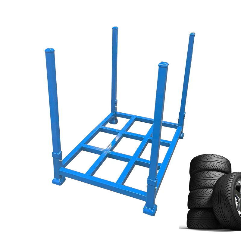 Stapelbares mobiles, tragbares, verstellbares Aufbewahrungs-Reifen-Wandregal im guten Verkauf