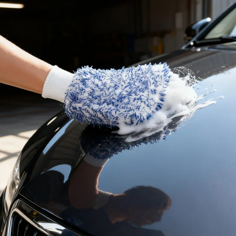 Large Double Sided Plush Microfiber Towel Ultra Thick High Absorbency Drying Cloth for Car Detailing Scratch-Free Wash Rags