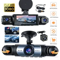 Dash Cam Vehicle DVR video recorder 4 cameras for cars black box front rear internal Night Vision Loop Recording dashcam car 360