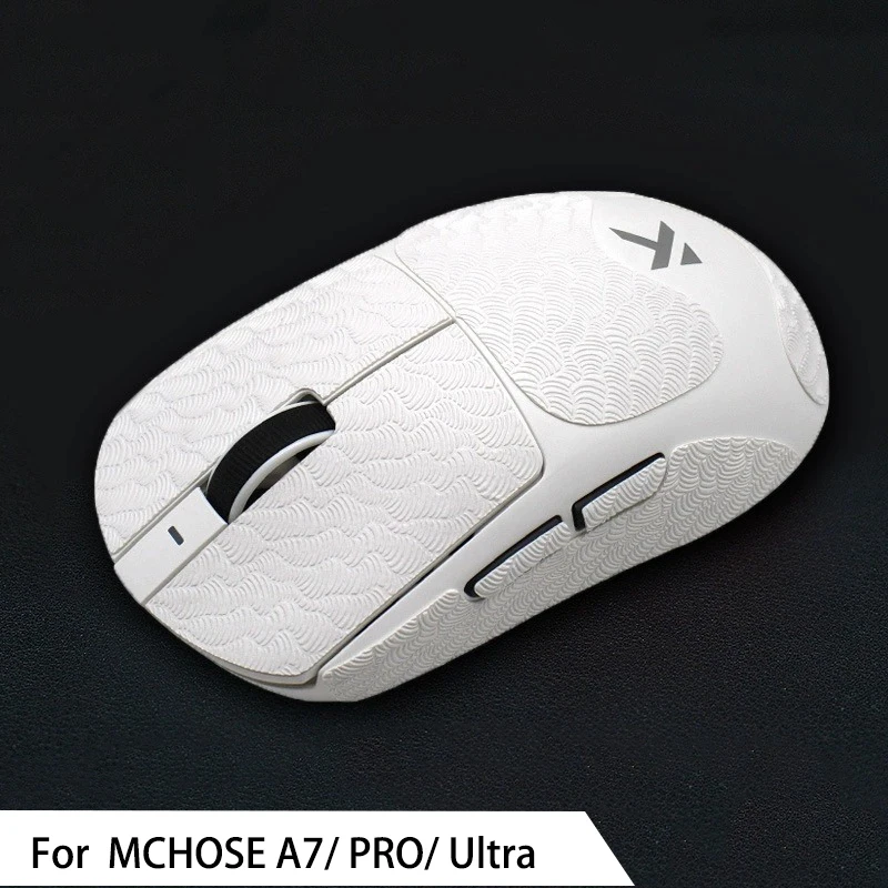 MCHOSE A7/ PRO/ Ultra/A7ultra RE 마우스용 웨이브 패턴 마우스 그립 테이프 스티커, 땀 흡수 스티커