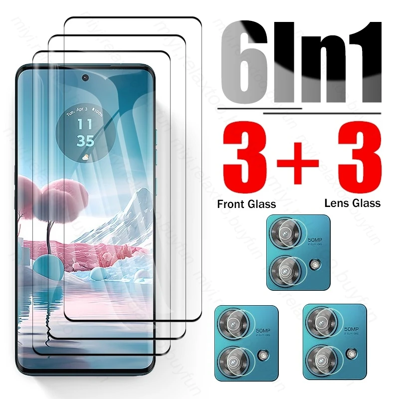 

6In1 Camera Lens Protective Glass For Motorola Edge40 Edge 40 Neo Pro 40Neo 40Pro 5G Screen Protectors Cover Film Moto Edge40Neo