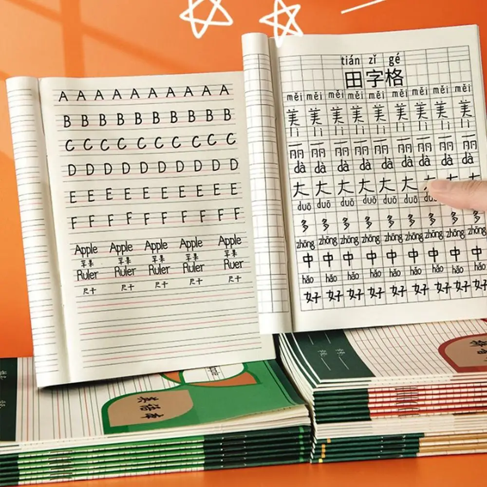 

Book Chinese English Primary School Chinese Class Pinyin Exercise Book Vocabulary Book Tian Zige Exercise Book Student Notebook