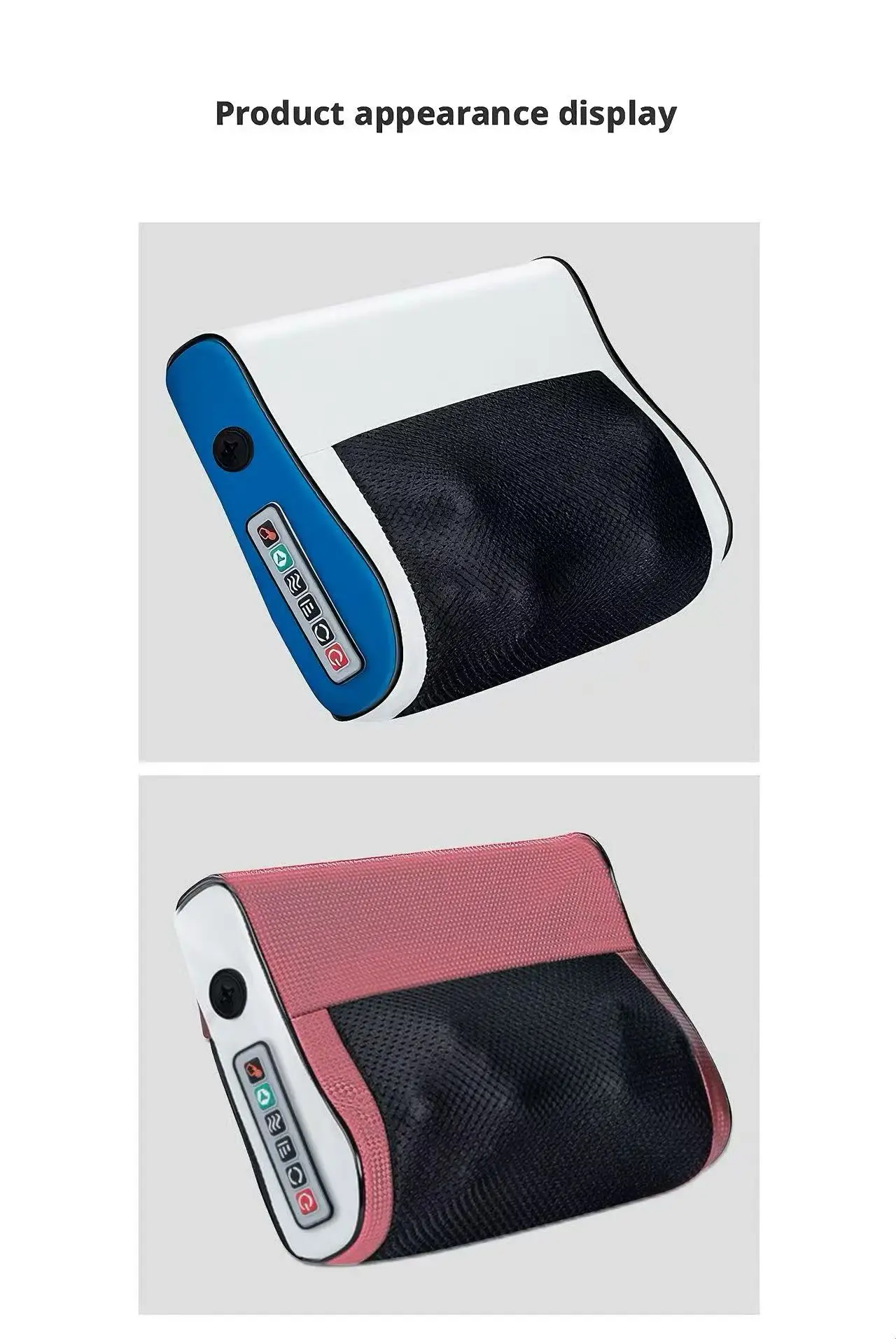 Deep Tissue 4d Neck Massage Pillow With Heat For Cervical Pain_voghion.com