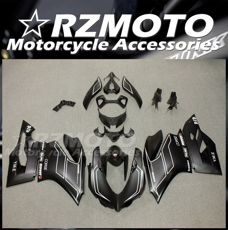 

Комплект обтекателей для мотоцикла DUCATI Panigale 899 1199 2012 2013 2014, комплект кузова из высококачественного АБС-пластика, новый черный матовый