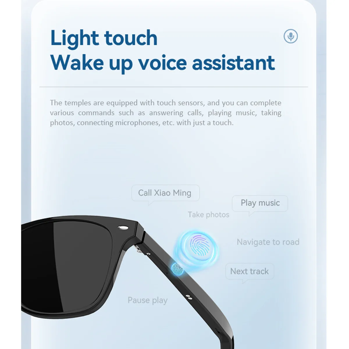 Bluetooth Smart Glasses Translation Language Voice Call AI Assistant Remote Music Photo Taking Smartglasses for Studying Gaming