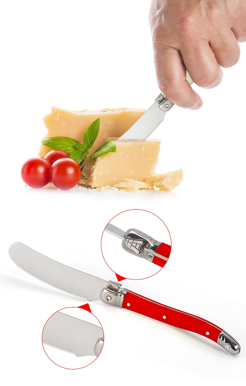 Description Picture 6 of itemJaswehome 8pcs Stainless Steel Cheese Spreader Jam Spatula Laguiole Butter Knife Butter Sandwich Cheese Slicer Cheese Tools