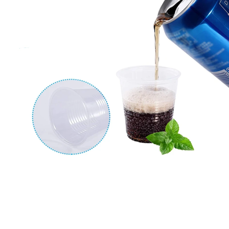 New Disposable clear plastic cup outdoor picnic Birthday Kitchen Party Tableware Tasting 200ml. 25/50/100 pcs plastic cups