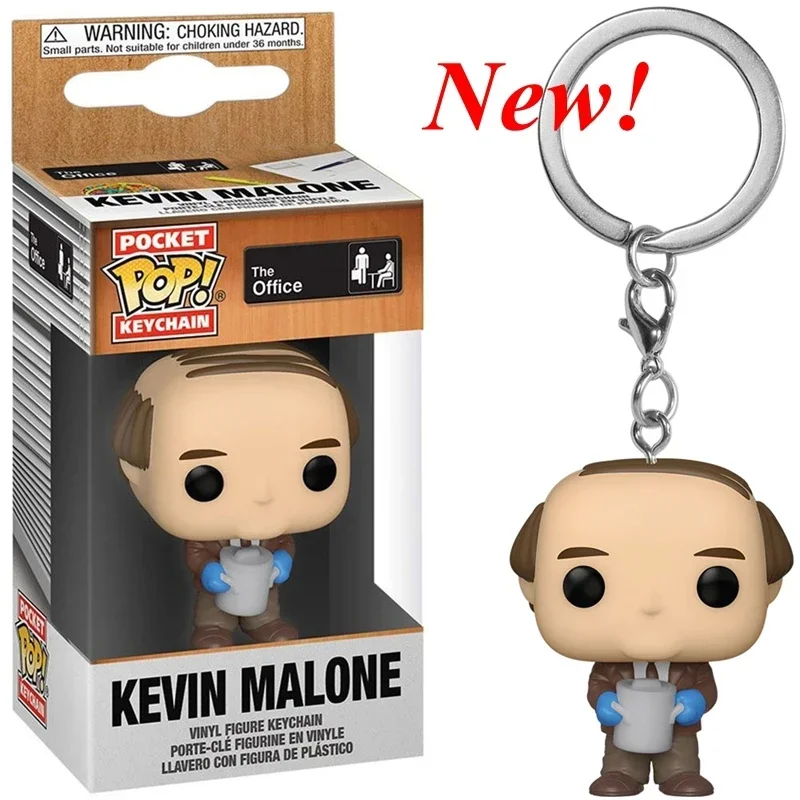 thumbnail image 5 of FUNKO POP The Office Llavero de juguete PAM BEESLY DWIGHT SCHRUTE Darryl Kevin Michael Figura de vinilo Llavero Pop de bolsillo Colgantes Juguetes, 5 of 5