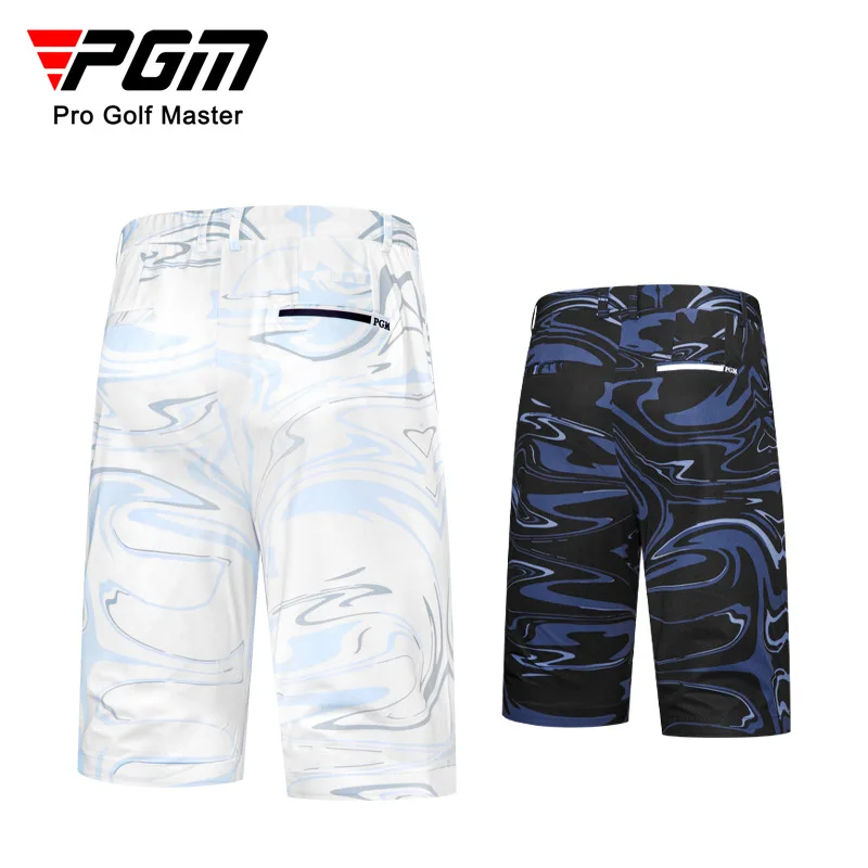 

PGM Men's Golf Shorts Summer Printed Waterproof Sweatpants Golf Wear for Men KUZ151