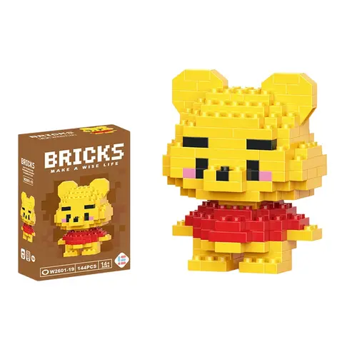 Disney 214 style Winnie LinaBell StellaLou Building Blocks Princess Cartoon Figrues Bricks Children's Assembly Toys Model Gift - Image 68