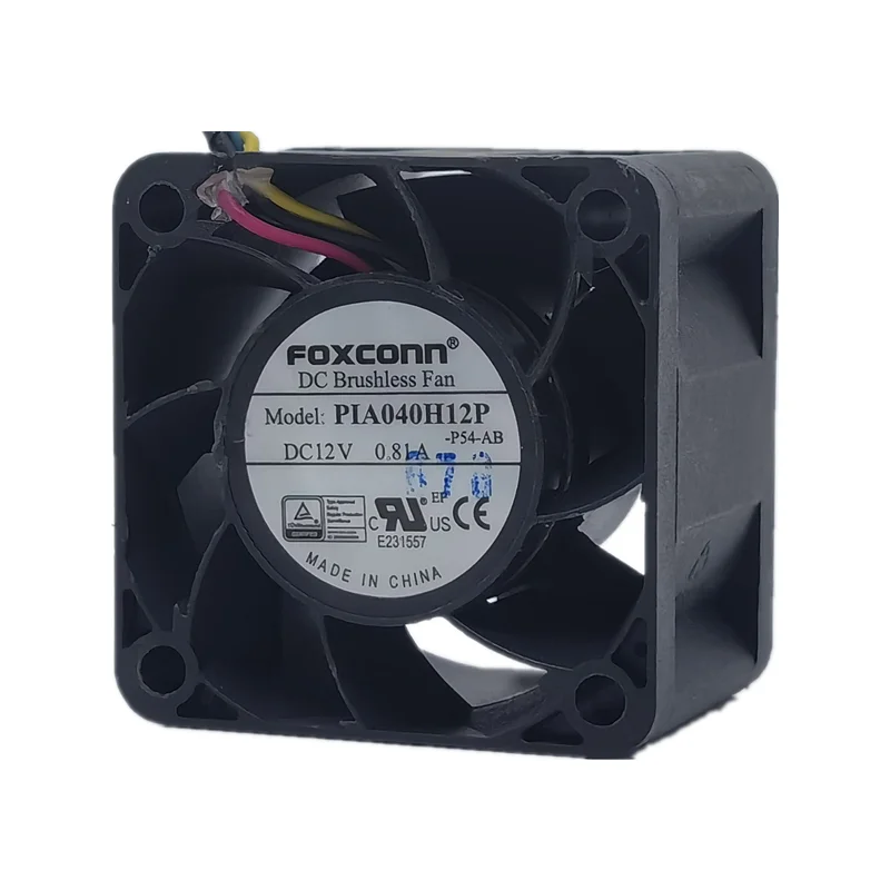 New Foxconn PIA040H12P 12V 0.81a 4cm 4028 large air volume 4-wire PWM Fan