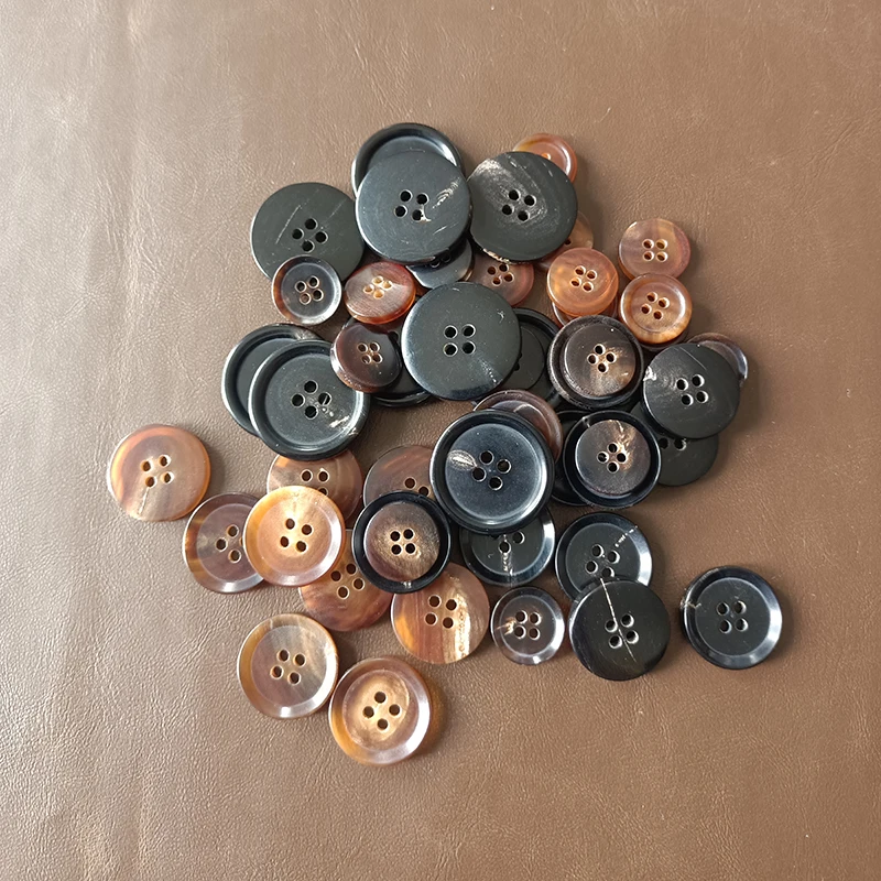 10PcsNaturalHornCoatSewingButtonsforChildClothingSweaterCardiganDecorationsDIYApparelSewing4-HolesRoundButton-AliExpress