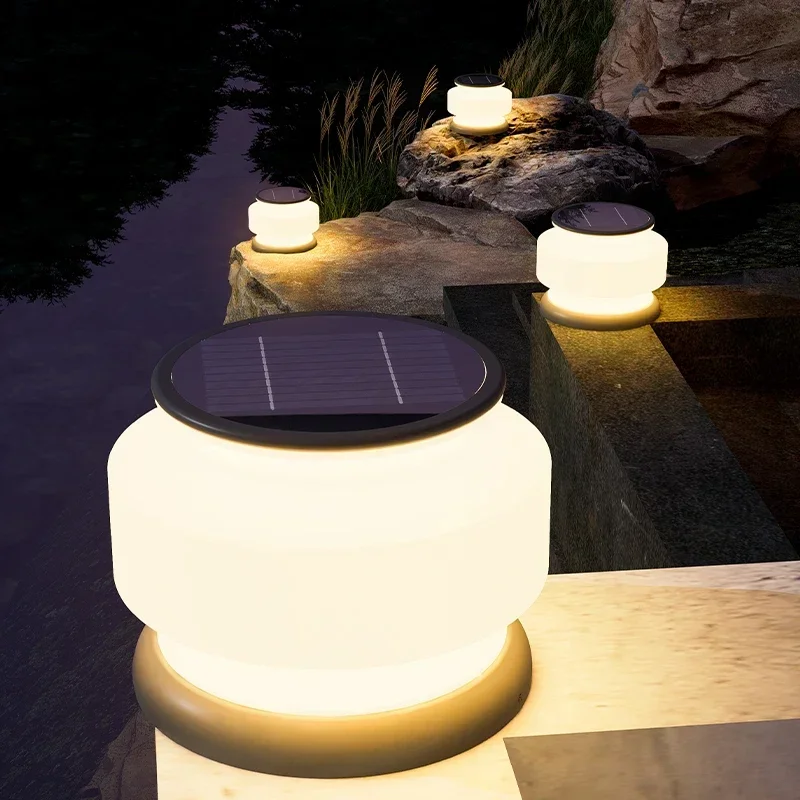 BBD 2538 Waterproof IP65 Solar Powered Outdoor Light Led Lamp Landscape Street Light Exterior Garden Modern Decoration