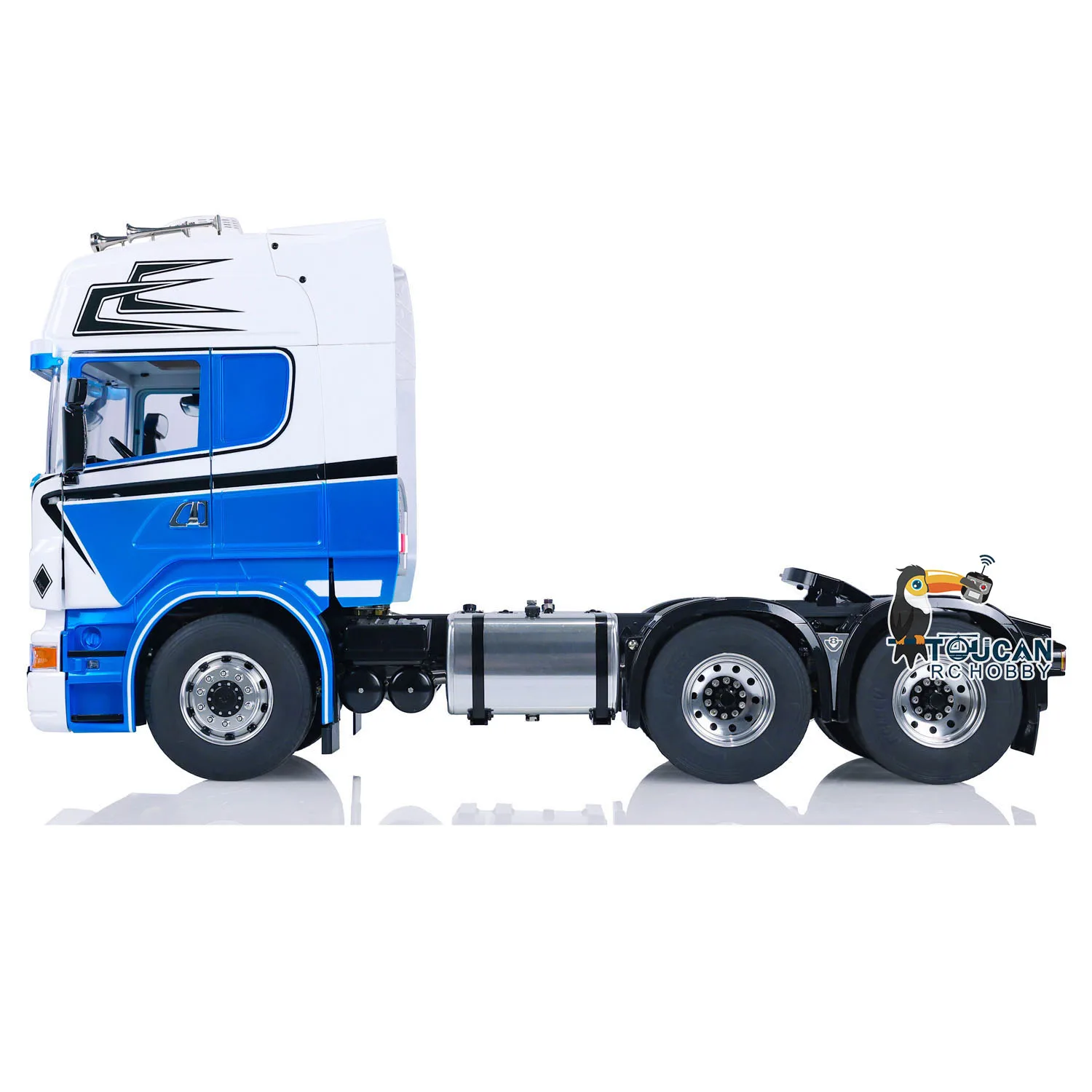LESU RC Tractor Truck 6x6 Metal Chassis Painted Assembled 1/14 Radio Control Car Model Lights Sounds Toy THZH1672 4