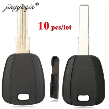 Keyforkess 10 pz per Fiat Key Shell nero vuoto per Fiat 500 Ducato Transponder chiave Uncut SIP22 /GT10/GT15R sostituzione lama