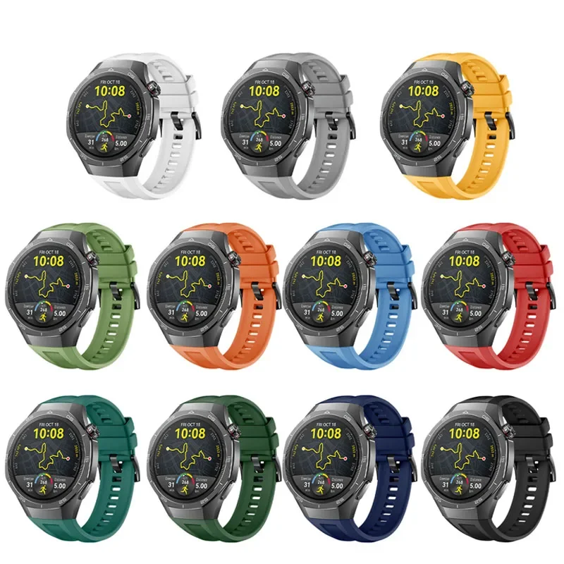 Enhanced Silicone Sport Strap for 46mm Smartwatch – Premium Accessory Bracelet for Active Lifestyles
