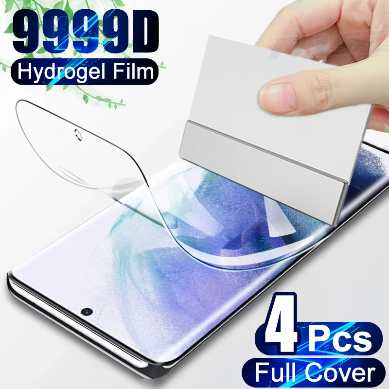 4pcs Hydrogel Film Screen Protector For Samsung Galaxy S20 S21 Fe S22