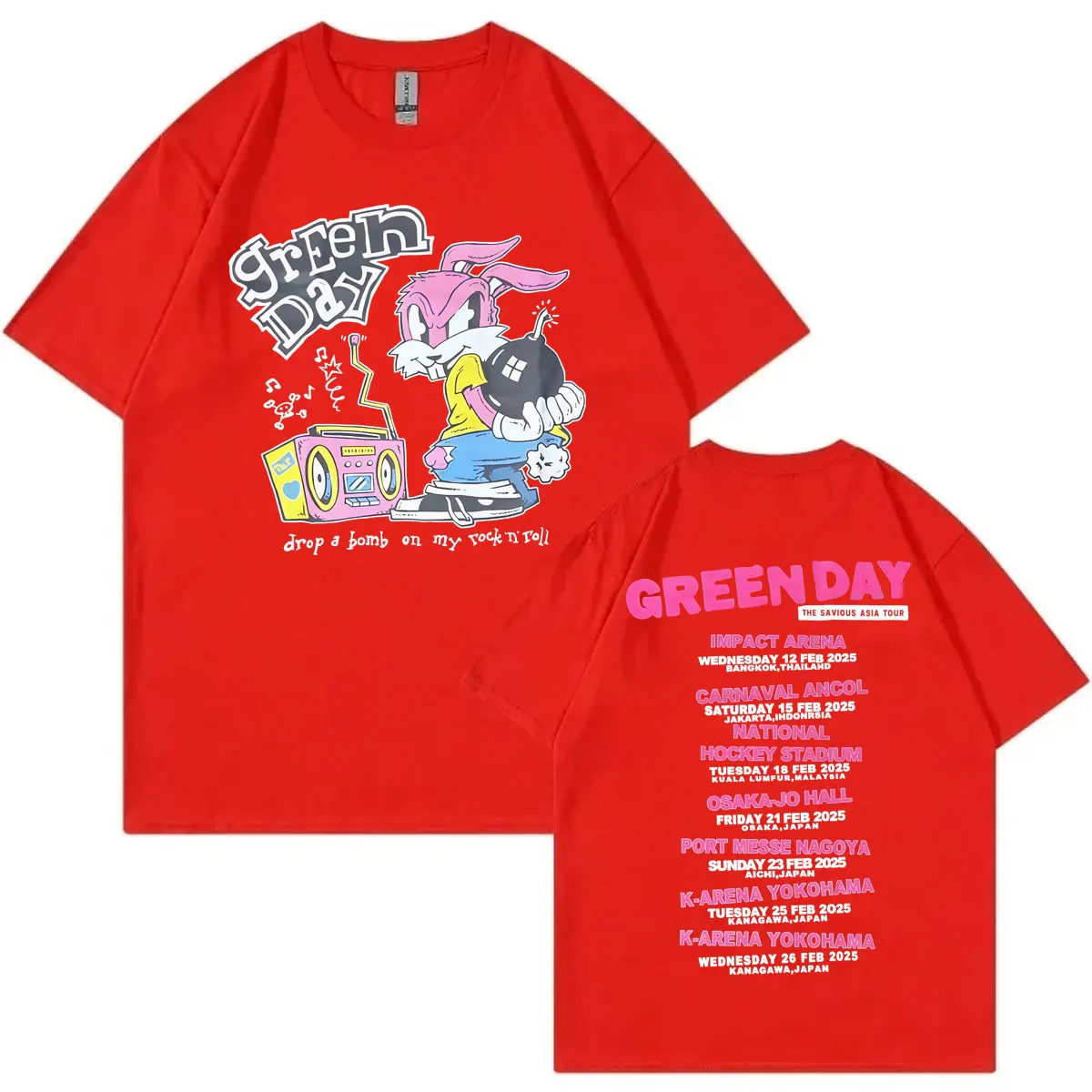 Green Day The Saviors Tour 2025 Graphic T Shirts Men Women