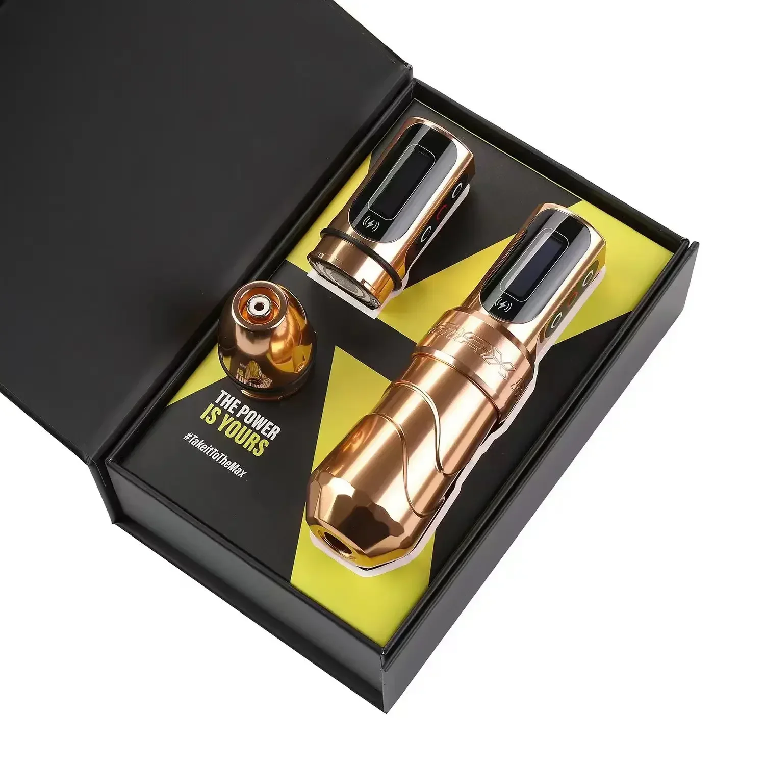 New FLUX MAX Wireless Tattoo Machine 3.5/4.0/4.6 Stroke 2400mAh 2 battery large