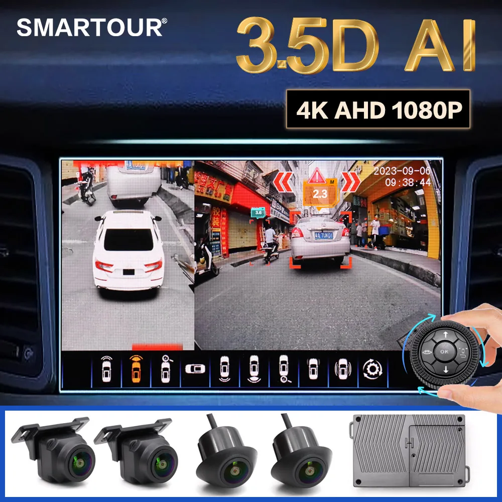 

Автомобильная панорамная камера с широким углом обзора, 1080P, 360 дюйма