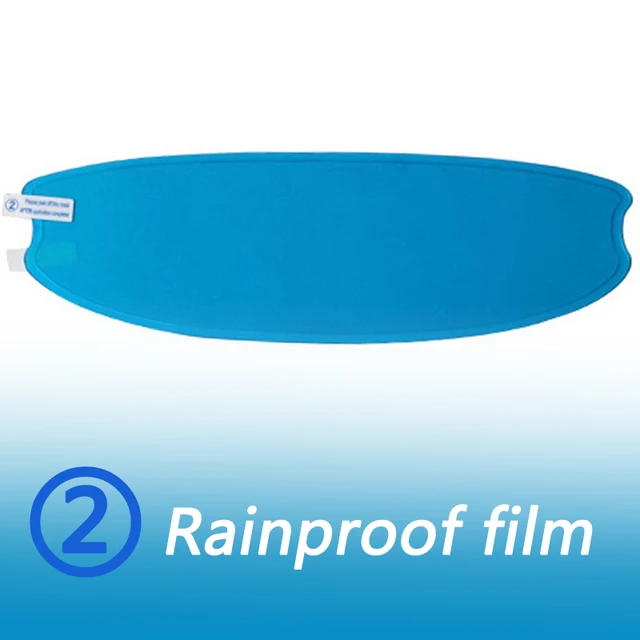 Helmet Clear Anti-Fog Rainproof Film Three Styles Lens Sticker for Motorcycle Safety Driving Nano Coating Helmet Accessories rainproof film 2