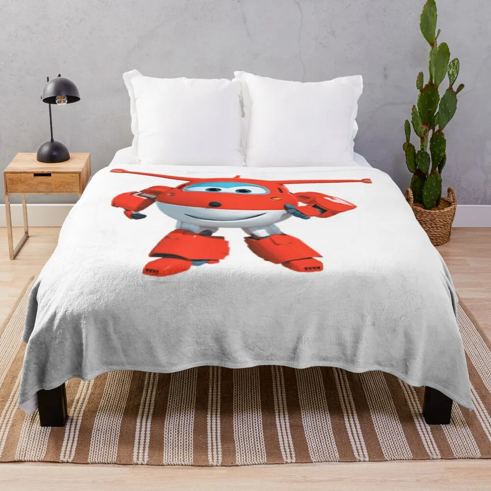 Super Wings Plane Fitted Throw Coperta Anime Sofa Quilt Coperta Extra Large
