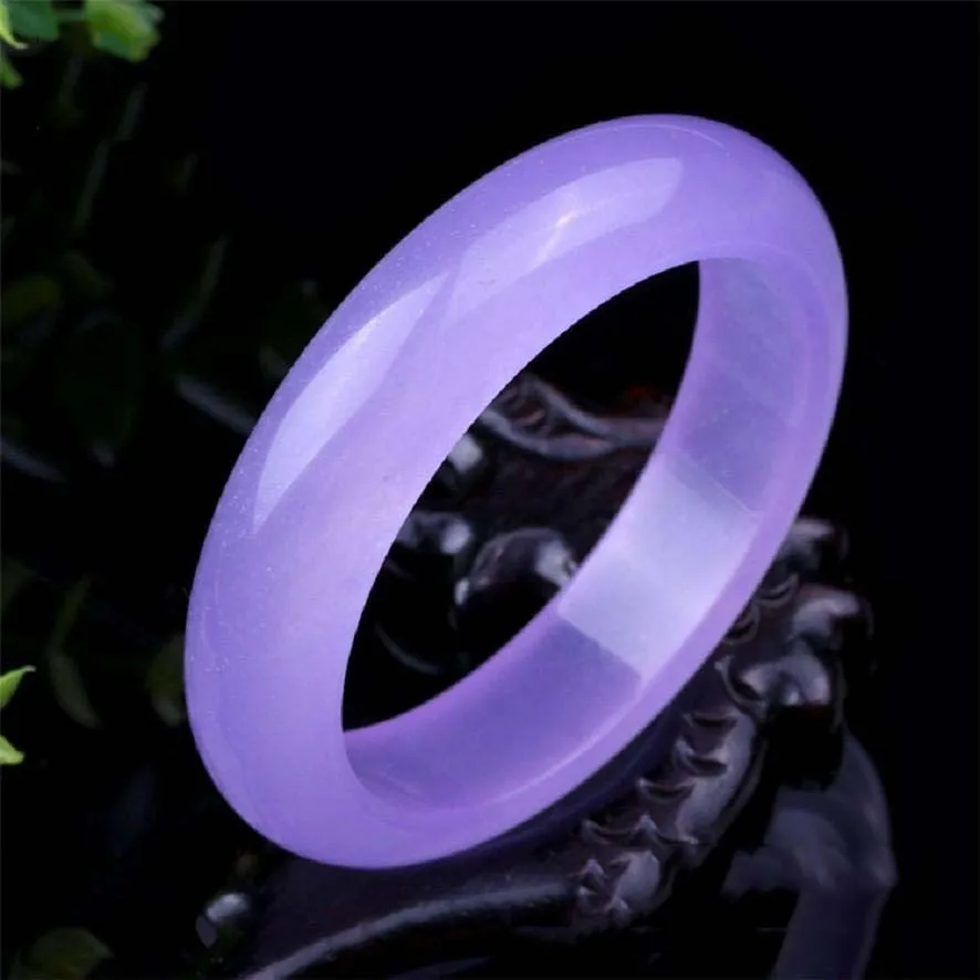 

Natural Violet Jade Bracelet 56MM-64MM Women's Ice Quartzite Jade Bracelet Jewelry Jewelry Box